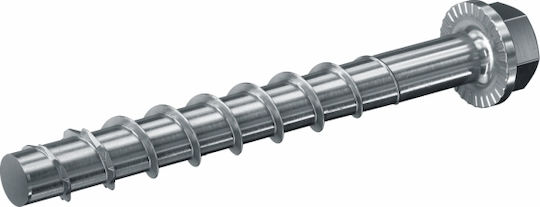fischer Zement-Schrauben Torx Metallisch mit Durchmesser M8 und Länge 130mm 50Stück Fbs Ii
