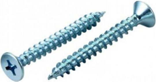 Helix MDF Screw Galvanized with Diameter M5 and Length 60mm 400pcs Countersunk