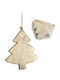 S/5 Holz Weihnachtsbaumschmuck Baum 12cm