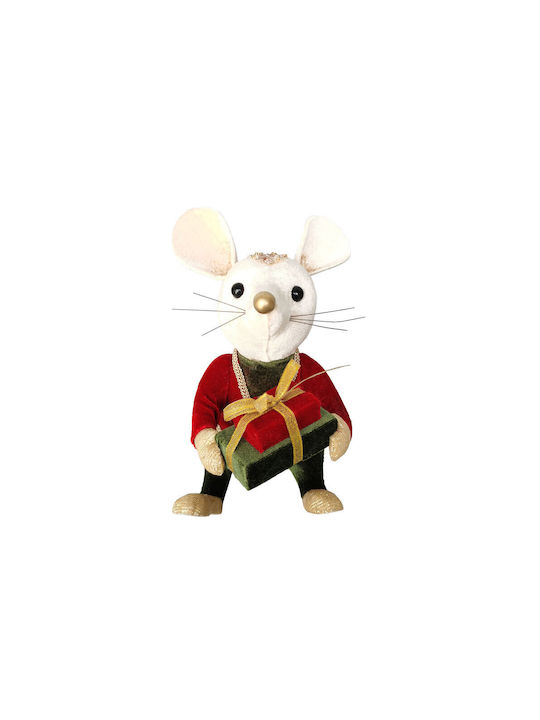 Xmas Royal Mouse Man B Ball Foam Velvet Multicoloured 13x12x19cm 6 Pieces