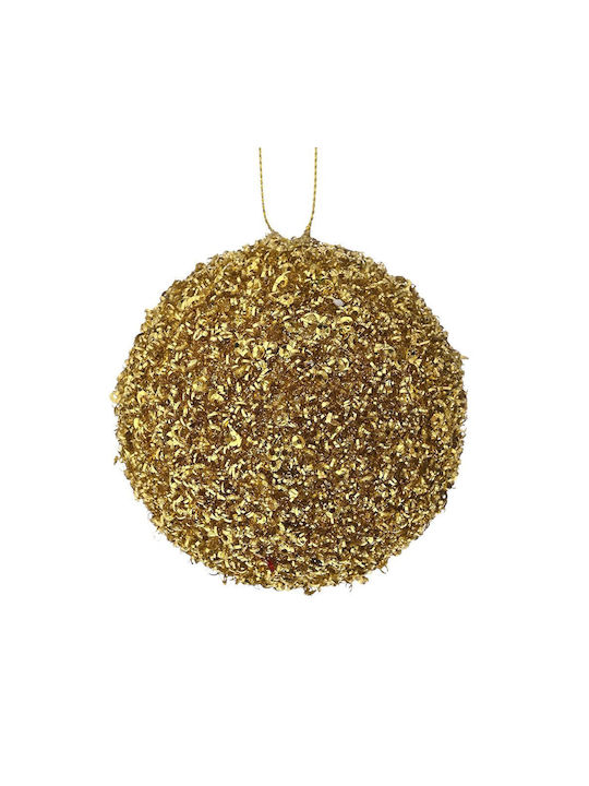 Christmas Polyfoam Ball Gold Glitter 8cm Iliadi...