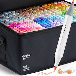 Ohuhu Honolulu B Brush & Chisel 320 Markers The...