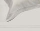 Sheet 190x290cm 100% Cotton 310tc 2 Stripes Cotton Satin Plain Set 4 Pieces White Oem 5201847009002