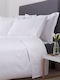 Sheet 190x280cm 70% Cotton-30% Polyester 200tc Polycotton Premium Line Set 6 Pieces White Fabric 70% Cotton-30% Polyester Oem 5201847003185