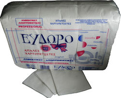 Eydoro 750 Giant Napkins 33x33cm White 1-Ply Paper 100% Pure Pulp Not Recycled 100% Whiteness