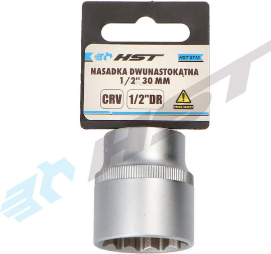 HST Tools Карудаки Многостен с Каре Приемник 1/2" Диаметър 30mm 1бр