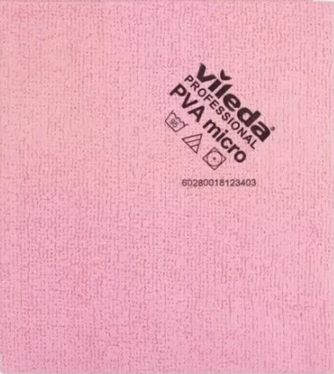 Cleaning Cloth Microfibers Pva Micro 35x38cm Red 5pcs Vileda
