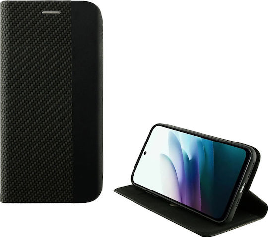 Idol 1991 Elite Anti-rfid Book Synthetic Leather / Silicone Black (Redmi 15)