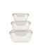 Excellent Houseware Alberta Cutie pentru Mâncare Plastic 3buc