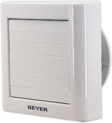 Geyer Επιτοίχιος Εξαεριστήρας Μπάνιου 100mm Λευκός