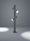 Helestra LED Floor Lamp with Warm White Light 780lm Gray