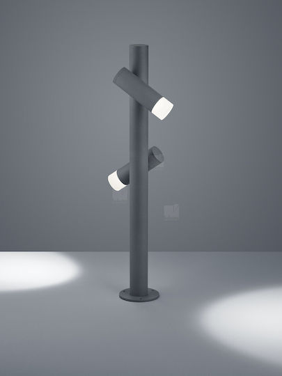 Helestra LED Floor Lamp with Warm White Light 780lm Gray
