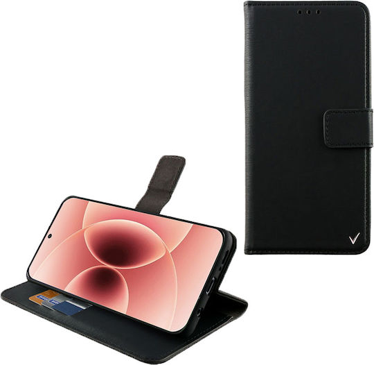 Volte-Tel Book Δερματίνης / Σιλικόνης Μαύρο (Xiaomi 17)