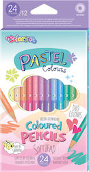 Colorino Colored Pencils Pastel Colors 24 Colors Colorino Colored Pencils Pastel Colors 24 Colors