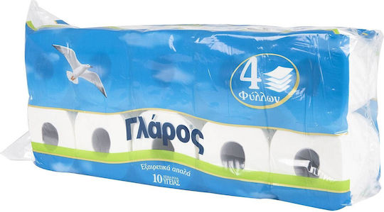Glaros Hârtie Igienică 4 Straturi 10 Pachete 5200107430174