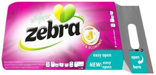 Zebra Economic Χαρτί Υγείας 3 Φύλλων 8 Συσκευασίες 3800090304432