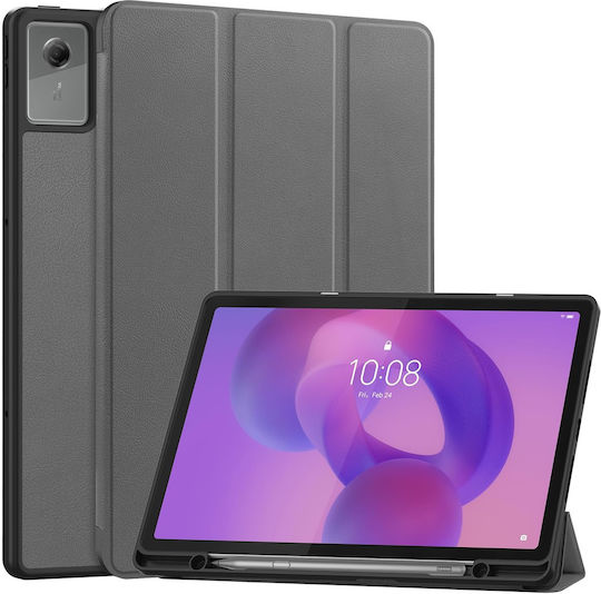 Klappdeckel Robust mit Tastatur Gray (Lenovo Idea Tab Plus 12,1)