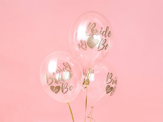 Bride To Be Transparent Luftballons Set 6 Stücke