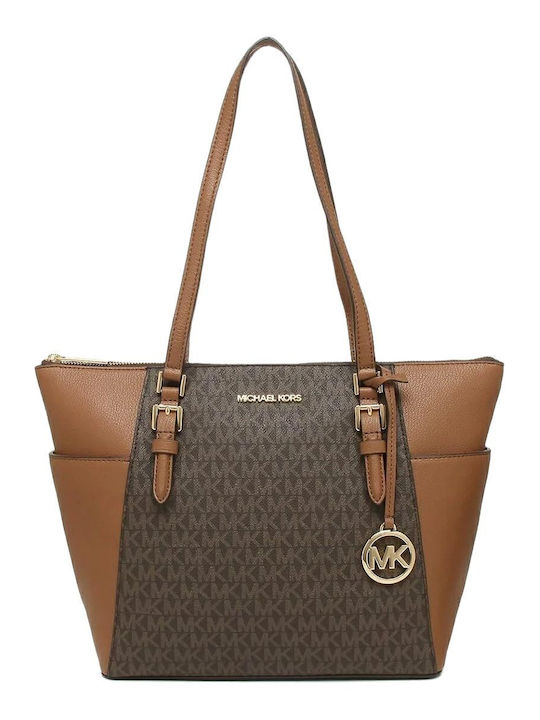Charlotte LG TZ Leather Women's Tote Bag Brown