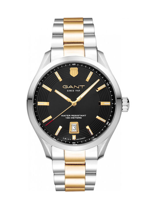 Gant Prestige Ανδρικό Ρολόι Μπαταρίας με Ασημί Μεταλλικό Μπρασελέ