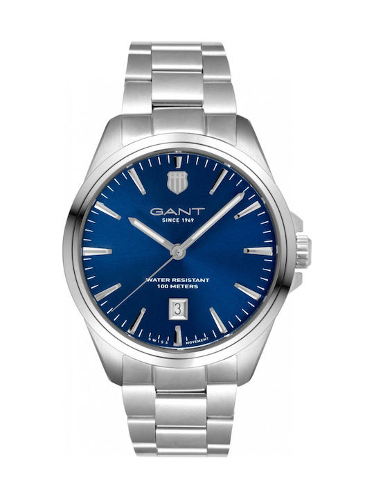Gant Men's Watch Battery with Silver Metal Bracelet