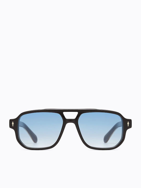 Carolina Lemke Unisex Sunglasses with Black Plastic Frame  display picture 1