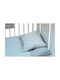 Nona Bebe Baby Sheets Set Crib Cotton Gray 110x160cm 3pcs