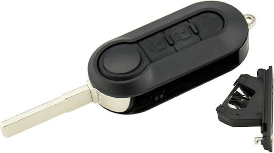 Husă Cheie Auto Techstar Compatibilă Fiat 500 Ducato Bravo Stilo Punto Panda 2 Butoane