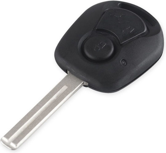 Techstar Car Key Case Compatible Ssang Yong Rexton 2 Buttons
