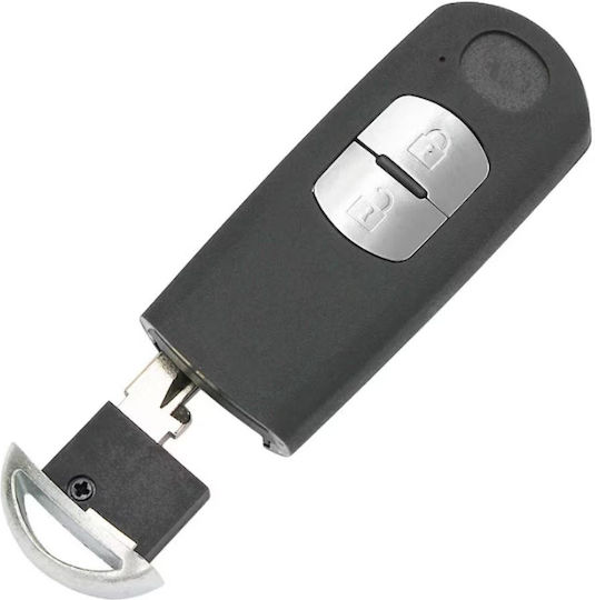 Husă Cheie Auto Compatibilă Mazda 2 3 5 6 CX-3 CX-5 CX-7 CX-9 RX-8 MX-5 2 Butoane Model 2012-2018 Lamă Cu Canal Central