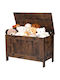 Vevor Children's Storage Box made of Wood Brown 75.4x38.9x48cm 1pcs