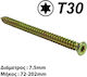 Helix Bolțuri de ciment Torx cu Lungime 7.5mm 100buc Diametru