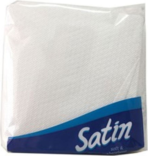 Maxi Satin Șervețele de hârtie Monostrat 1 Pachet Roșii