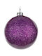 Ornament suspendat Glob Plastic Violet 10buc