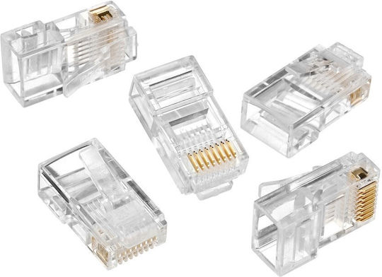 Maclean Energy Βύσμα RJ-45 100τμχ Διάφανο MCTV-663