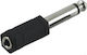 Aa-036 Adaptor 6.3mm Mono Αρσενικό 3.5mm Mono Θηλυκό