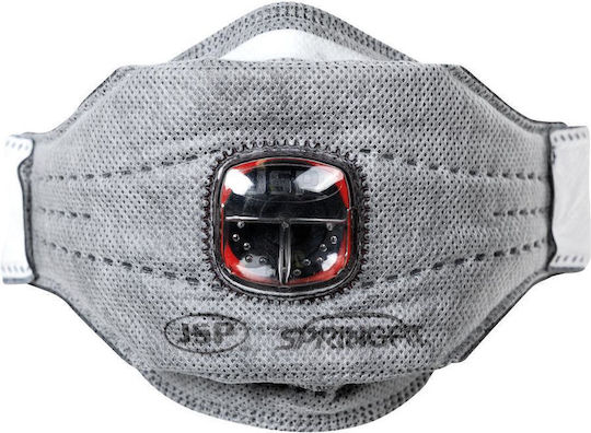 JSP Springfit 436ml Protective Mask Fabric FFP3 with Valve Gray BGA802-206-000 10pcs