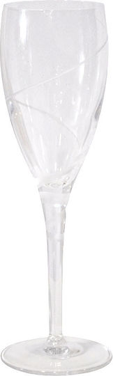 Capolavoro Set of Glasses Champagne made of Crystal Stemmed 6pcs