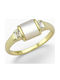 Kontopoulos Damen Ring mit Zirkonia aus Silber Vergoldet