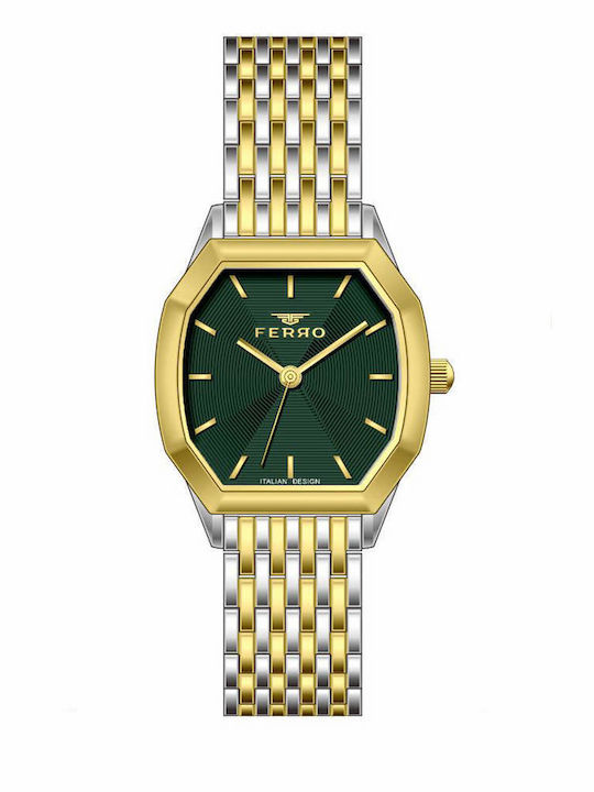 Ferro Women's Watch with Gold Metal Bracelet