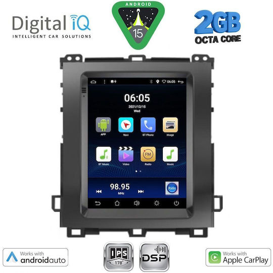 Digital IQ Ηχοσύστημα Αυτοκινήτου για Toyota Land Cruiser 2003-2009 (Bluetooth/USB/WiFi/GPS/Apple-Carplay/Android-Auto) με Οθόνη Αφής 4.1"