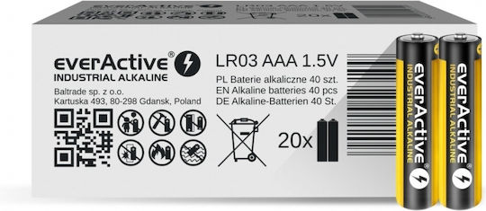 everActive Industrial Αλκαλικές Μπαταρίες AAA 1.5V 40τμχ
