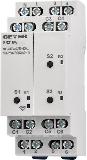 Geyer Electric Panel Meters Analog Rail Single-phase Wi-Fi ER316W