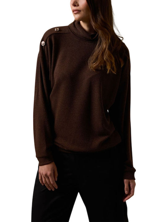 Enzzo Damen Pullover Brown