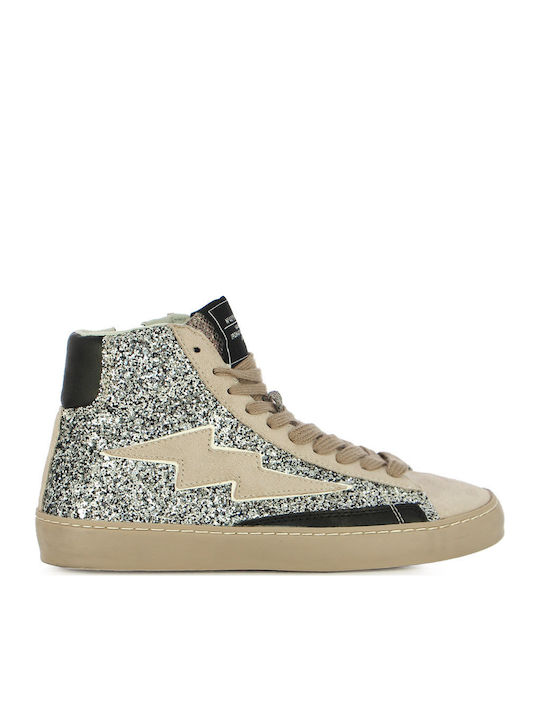Sneakers Argintii Pentru Femei