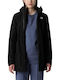 Hikesteller Insulated Women's Parka Jacket Waterproof and Windproof for Spring or Autumn with Hood Black