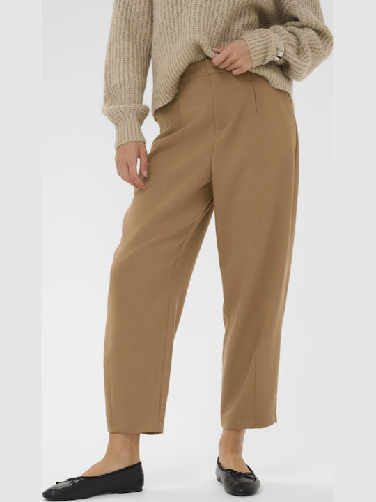 Kaffe Damen Hoch tailliert Stoff Hose Coffee Open Kaffe Damen Hoch tailliert Stoff Hose Coffee Open