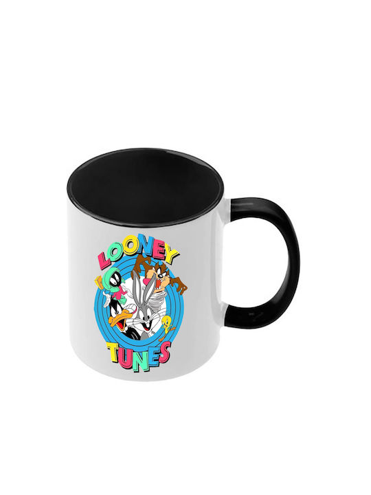 Чаша Looney Tunes Черна Дръжка Вътрешна