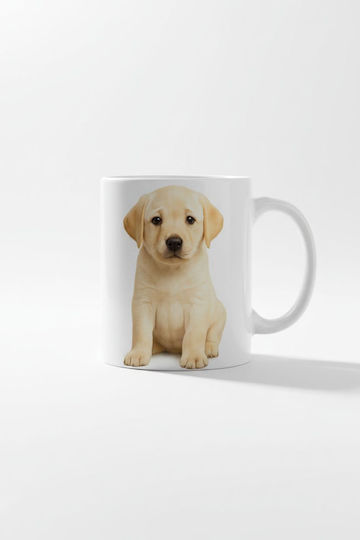 Labrador Mug Ceramic White