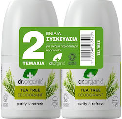 Dr.Organic Tea Tree Αποσμητικό Roll-On 2x50ml Dr.Organic Tea Tree Αποσμητικό Roll-On 2x50ml